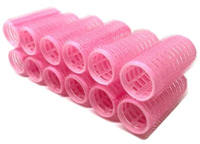 Medium Cling Hair Rollers Self Grip Hair Rollers Pro Salon Hairdressing Curlers Assorted Colors -12PC