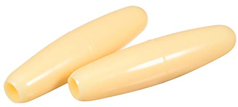 sourcing map Guitar Single Tremolo Arm Bar Tip Cap 5mm Dia ABS Yellow Cover for Electric Guitars Arm Crank Handles, Pack of 2