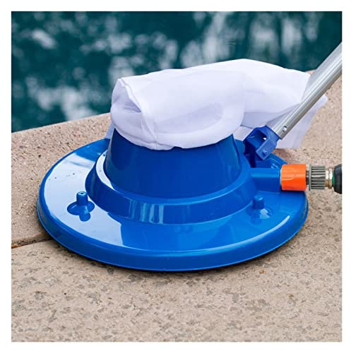 Aspirateur de Piscine Portable Aspirateur de Bassin de Piscine Tête d'aspiration avec Sac en Filet Outils de Nettoyage de Piscine