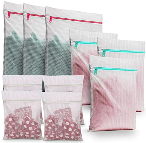 10 Stück Wäschesack, Wäschenetz für Waschmaschine, Wäschesack Schmutzwäsche Reise Kinder, Wäschebeute, Laundry Bag für Bh, Unterwäsche, Schuhe, Babykleidung, Kissen, Plüschtiere, Washing Bag