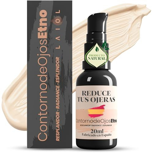 LAIOL Contorno de Ojos Antiarrugas mujer 20ML Vegano 100% - Corrector Quita Ojeras y Bolsas Mujer - Serum Contorno Ojos Antiojeras Hombre - Crema Contorno de Ojos Mujer
