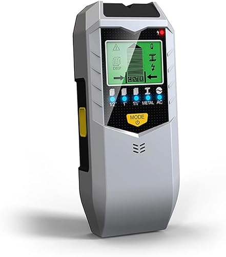 Buscador de conductores, detector de localización 5 en 1 con pantalla LCD y alarma acústica, buscador de estudios multifuncional para encontrar tuberías metálicas, vigas de madera, y cables eléctricos