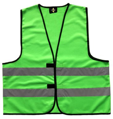 Korntex LSH0001882G0049F0029 praktisk unisex funktionell väst/varningsväst med reflexremsor i 7 olika färger WW100, grön, XXL