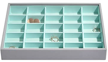 Stackers Grau & Mint Klassisch Schmuckschatulle Kleinteilfach