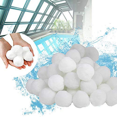 LZQ Filterbollar filterbollar filtermaterial 1400 g ersätter 50 kg filtersand sandfiltersystem för pool sandfilter