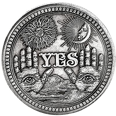 baixikly Yes No Challenge Coin Decision Coin Souvenir Coin Commemorative Coin for Collection Gift Toss Game Collector