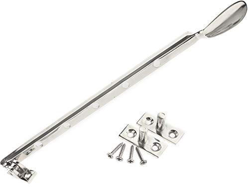 eMagTech Fensterfeststeller Fensteraussteller Fensterriegel, Fensterbeschläge mit Schrauben, 325mm, Silber