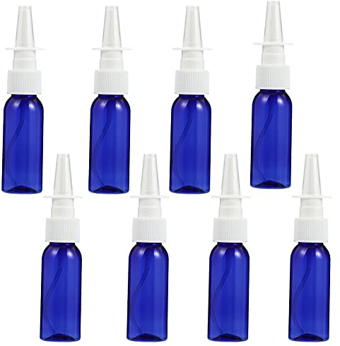 Uonlytech 8 stycken tom nässprayflaska 30 ml liten näsa sprayflaska påfyllningsbara reseflaskor näsatomizer parfymsprayflaska kosmetisk behållare för fyllning för resor makeup förångare
