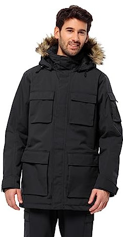 Jack Wolfskin Herren Glacier Canyon Parka, Schwarz, L EU