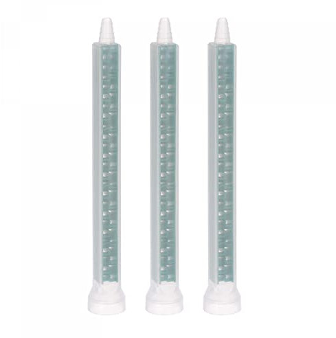 sourcing map 3 Pcs Époxy Tubes Mélangeur statique, 5,91 pouces Plastique Résine Mélange Buse Ronde Connecteur pour AB Colle Adhésif Pistolet Applicateur 400ml Cartouches, Vert