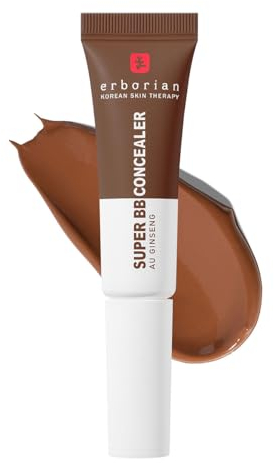 Erborian - Super BB CONCEALER - High coverage concealer enriched with Niacinamide and SPF 25 - Moisturizing eye corrector, natural finish - Korean Cosmetic - Chocolate 10 ml