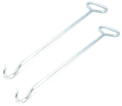 Lot de 2 - Crochet lève plaques longueur 570mm Ø 12 mm