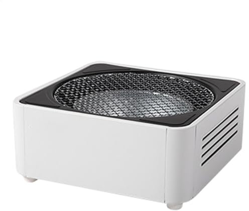 Griglia per affumicatura da tavolo, a carbonella – griglia rotonda antiaderente al carbonio per la casa, il campeggio, le attività all'aperto