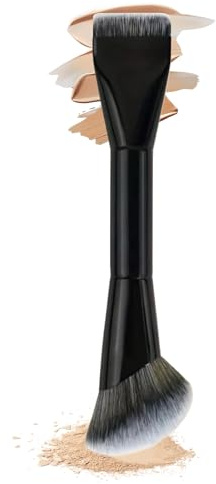 Brocha para base, herramienta de contorno líquido, aplicador de maquillaje, 6.77 x 1.57 x 1.18 pulgadas, diseño versátil para esculpir la cara, para crema, polvo, corrector, sombra de ojos, viajes