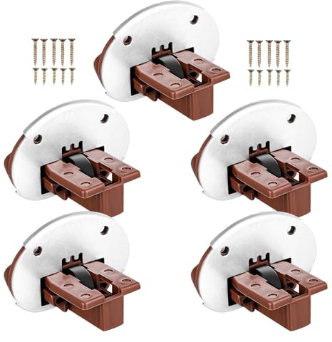 ELAYARD Kit Guide per Cassetti in Plastica Montaggio Inferiore Set di 5 Pezzi per Riparazione e Sostituzione Ferramenta Stabile per Mobili da Cucina Scorrimento Fluido e Apertura