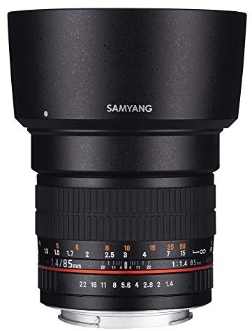 SAMYANG 881405 MF 85mm F1.4 AS IF UMC für Pentax K – Vollformat Portrait Objektiv für K-Mount, geeignet für Pentax K, manueller Fokus, für Pentax K-1 II, KP K-70, K-1, K-3 II, K-S2, K-S1, K-3, K-50, K-500