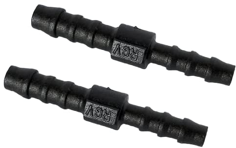 Schlauchverbinder Kunststoff Gerade x2 - Außendurchmesser 6mm und 4mm