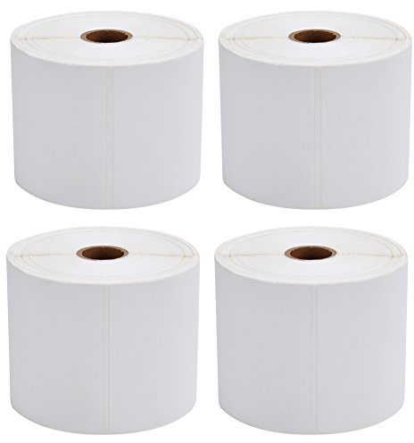 MFLABEL 4x6 Direct Thermal Shipping Labels - 4 Rolls of 450 Labels/Roll, Compatible with Zebra 2844/ZP450/ZP500/ZP505, USPS/FedEx/UPS/Amazon Shipping, Smudge-Resistant & Permanent Adhesive