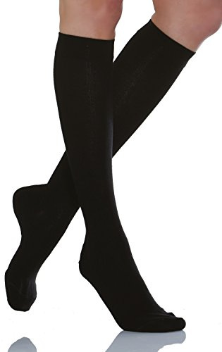 Relaxsan 920-new (Nero, Tg.5) Gambaletti Contenitivi Unisex cotone compressione graduata 22-27 mmHg
