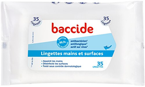 COOPER BACCIDE - Lingettes mains et surfaces - 35 lingettes