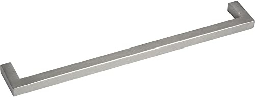 Unbekannt GRIMME Euros 8542210480 - Maniglia per mobili, larghezza 490 mm, in acciaio inox spazzolato, colore: argento, distanza tra i fori 480 mm