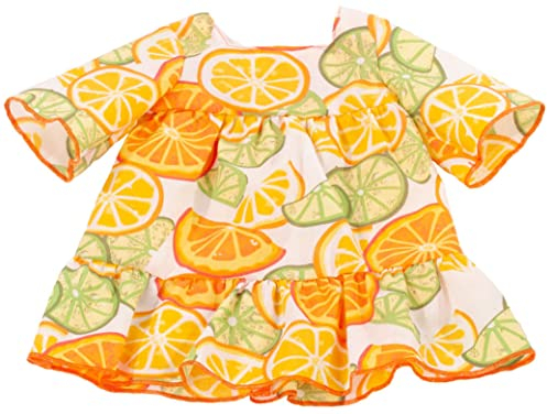 Götz 3403254 Kleid Happy Dots - Puppenkleidung & Puppenzubehör für Babypuppen Gr. S von 30 - 33 cm und Stehpuppen Gr. XM 36 cm