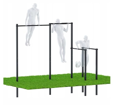 Outdoor Klimmzugstange Raupenstange Barren Dipstation Krafttraining Davski Sportplatz ZO5