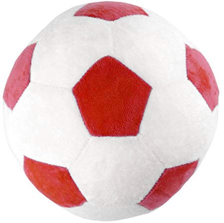 NUOBESTY Roter PlüSch FußBall Weich GefüLlt FußBallspielzeug FüR Kinder Sportwettbewerb Auszeichnungen Party Dekoration