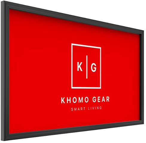 KHOMO GEAR Fixed Frame Projector Screen - Matte 100 inch - Hang on Wall - 4K - 8K Ultra HD, HDTV, HDR & Active 3D, Ultra Short Throw - 16:9 Format