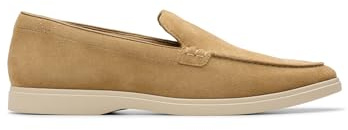 Clarks - Torford Easy, Mocasín de los Hombres, Dark Sand Suede,