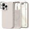 GONEZ für iPhone 15 Pro Hülle Kompatibel mit Magsafe, [Displayschutz für Kamera Objektiv Schutz], Weiche Silikon Stoßfeste Anti-Kratzer Ganzkörper Schutzhülle 6.1 2023, Stein