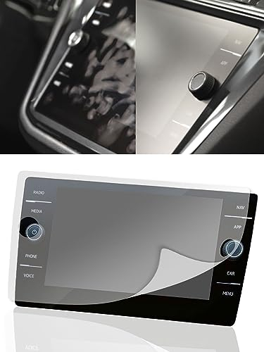 DISSKIN® Displayschutzfolie für Volkswagen Discover Media & Pro Display - selbstheilend durch Wärme, Matt, antibakterielle Beschichtung, Anti-Fingerabdruck (Kompatibel zu VW Tiguan Discover Media)