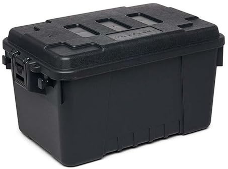 Plano Sportsman's Trunk,Small 53ltr, Smoke White, Caja almacenamiento grado militar con tapa, resistente, grande, camping y ejército, óptimo para caza, paintball, airsoft o almacenamiento doméstico
