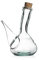Artisan Glas Weinkrug. 2 Weinausgießer aus Glas 250 ml. Kristall porron. weinausschenker spender dekanter, Wein, Öl und Bierspender 0,25 l. Handgefertigt. 100% Recyceltes Glas.