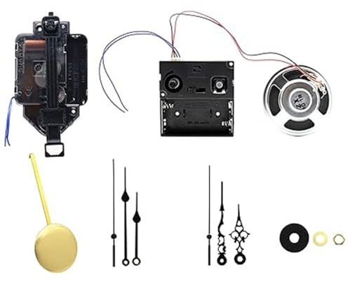 MDHQ Reloj de péndulos con movimiento de péndulos con rosca de 23,5 mm/17 mm para relojes de hogar y oficina, bajo ruido