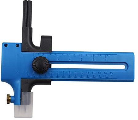 Coupe-papier avec poignée à cliquet - Cercles de 2 à 15 cm - Pour la fabrication de cartes