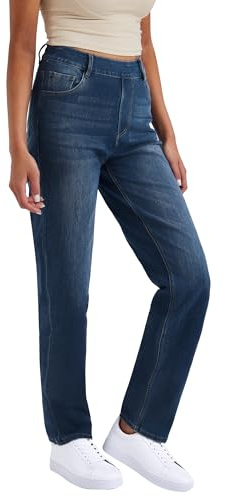 LaiEr Women's High Stretch Yoga Jeans,Skinny and Hip Lifting Pull on Pocket Fitness,Soft and Comfortable Micro Bootcut Pants Suitable for Sports and Fitness Yoga Exercise.