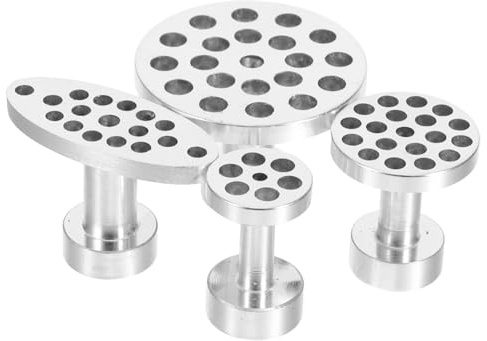 Ciieeo 4pcs Aluminum Alloy Dent Puller Tabs Kit with Precision Slide Hammer for Auto Body Repair Hail Damage Removal Lightweight Multipurpose Car Dent Removal Tools