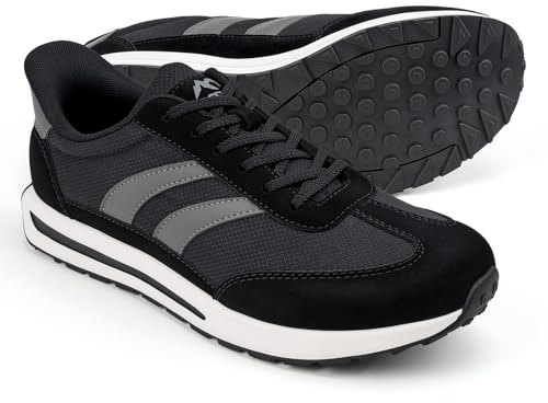 Sosenfer Sneaker herrskor – slip-on löparskor utan snören, bekväma sportskor för fritid, pendling och fitness