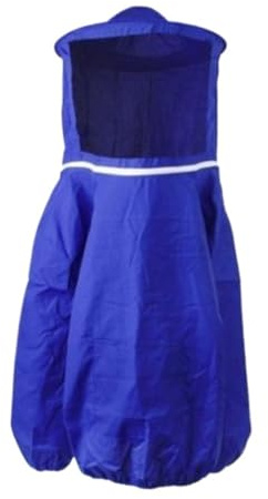Biodlardräkt med hatt, bi-punkteringsutrustning, jordbrukskläder, jumpsuit (blå)