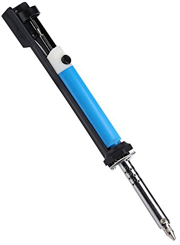 Saldatore Dissaldante Elettrico a Forte Aspirazione per Circuiti Stampati, Elettronica e Piccoli Componenti, Pennallo Medio con una Mano, Blu (EU)