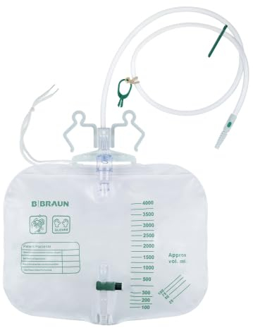 Urinbeutel zum postoperativen Einsatz, 4000ml, steril, 100cm, Urin-Nachtbeutel, Urinbeutel