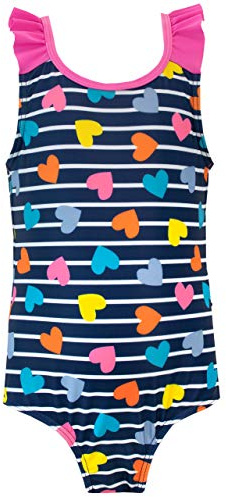 Harry Bear Mädchen Badeanzug Herz Blau 134