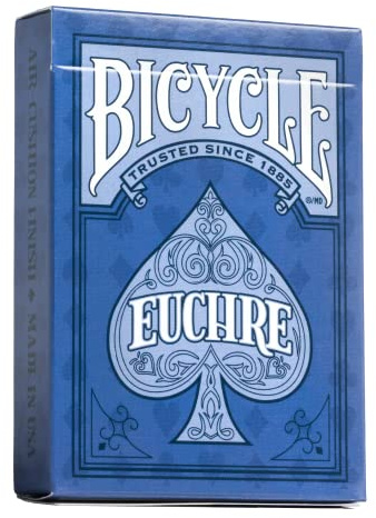Bicycle Euchre Playing Card Deck 9 Through Ace Double Deck Blue