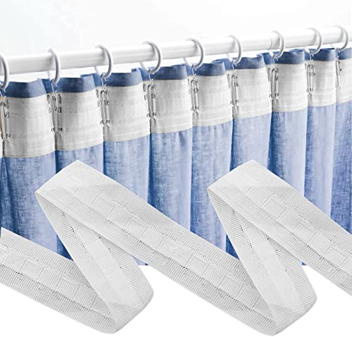 KOIROI Gardinenband Kräuselband, 30m x 2.5cm Universal Gardinenband, Polyester Gardinenband, Vorhangband zum Aufnähen, Faltenband für Gardinen, Gardinenkräuselband Vorhang, Gardinenband zum Aufnähen