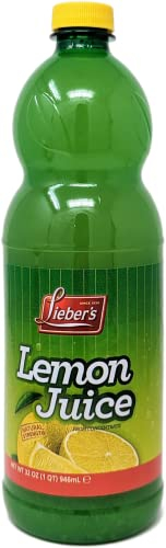 Lieber's Lemon Juice 946ml | Great for Cooking, Baking, Salad Dressings & More
