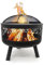 HEAT Outdoor Living Feuerkorb Alna - Feuerschalen für den Garten - Feuerstelle Outdoor & Feuertonne - Feuerschale aus Lackierter Stahl - Feuerkorb für den Garten - 60x60x35cm - Schwarz