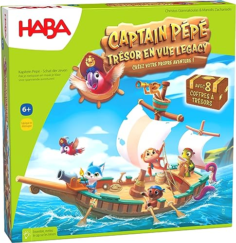 HABA - Captain Pépé – Gesellschaftsspiele – Abenteuer und Schatz – 7 Jahre und älter