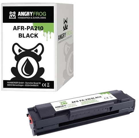 Angry Frog 1x Toner Kompatibel PA210 BK für Pantum P2502W P2500W M6550NW M6500W M6558NW M6608NW M6600NW