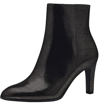 Tamaris Damen Absatzstiefelette Textil Trichterabsatz Vegan; PEWTER STRUCTURE, EU 39